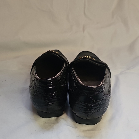 Talbots Black Loafers with Gold Accent - Picture 7 of 8